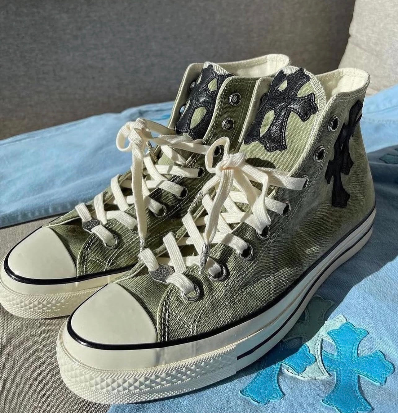 Custom Converse Chuck Taylor High x Chrome Hearts