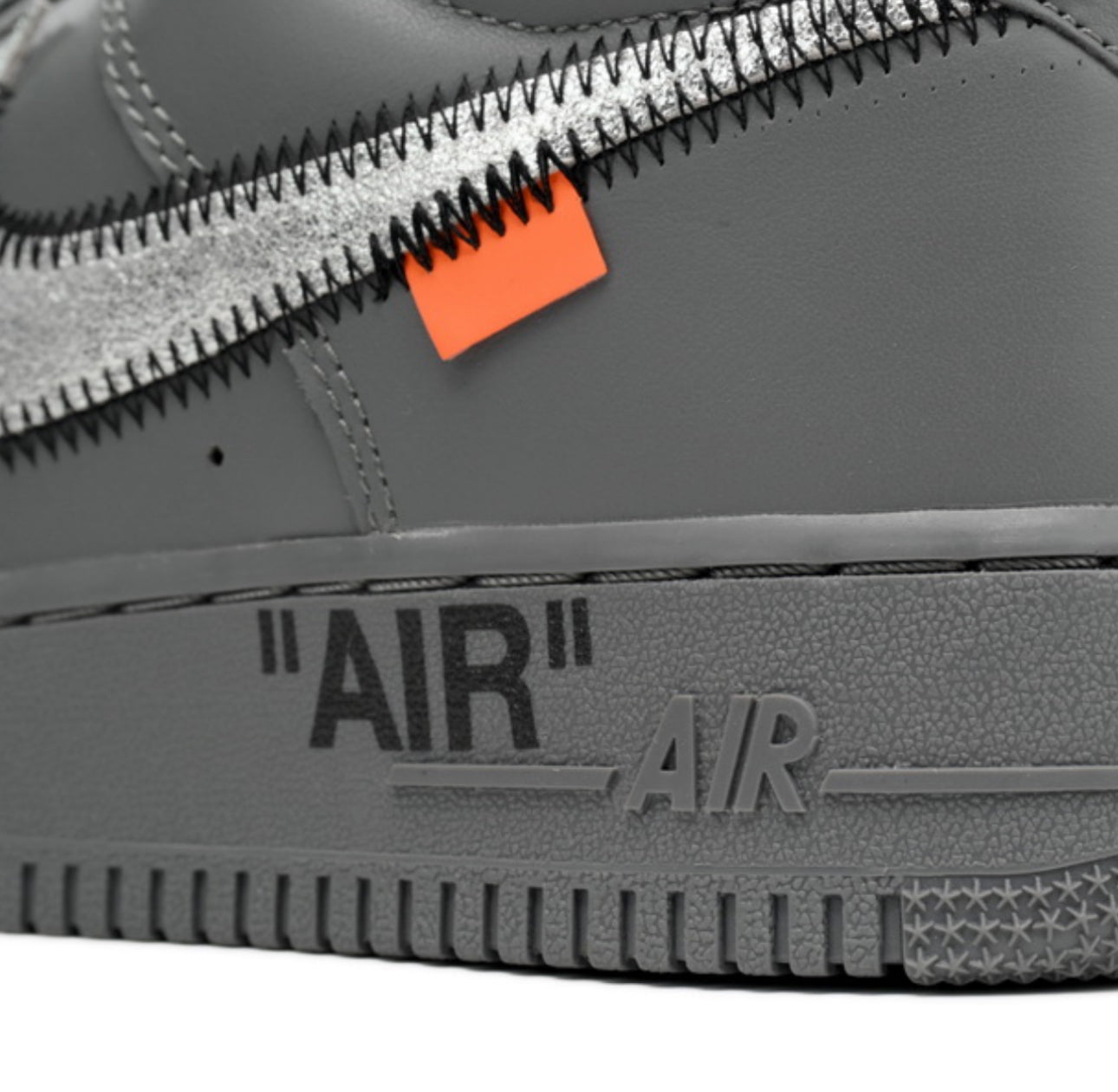 Custom Nike Air force 1 OW Ghost Grey