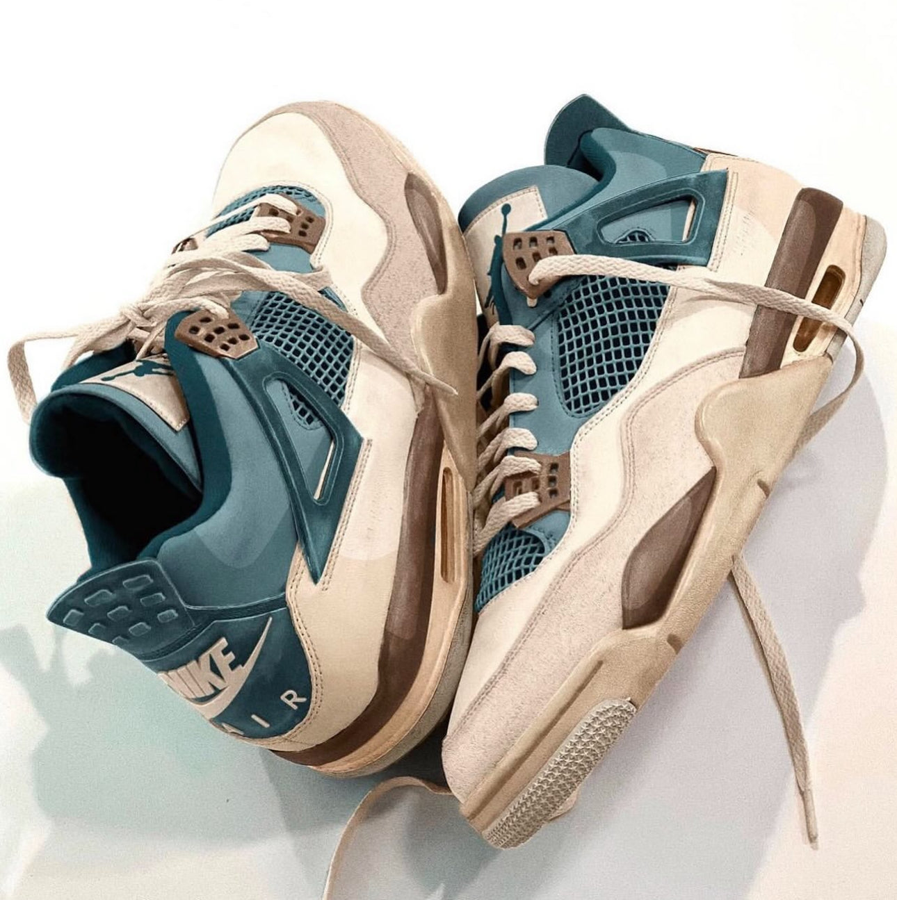 Custom Nike Air Jordan 4 ‘Snorlax’