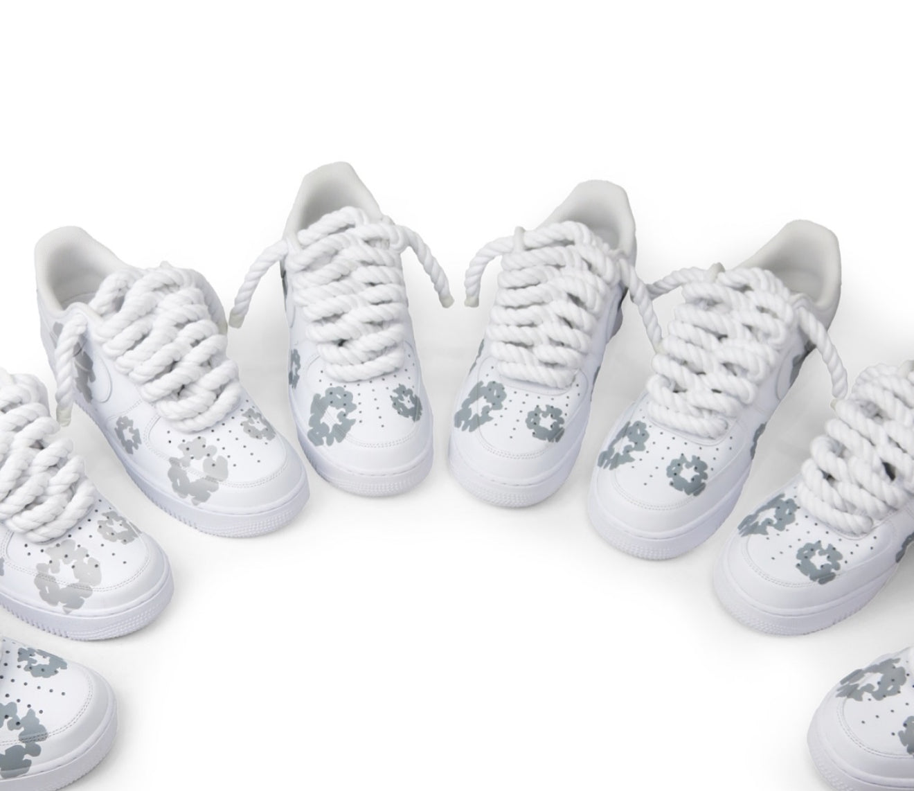 Custom Nike Air force 1 Denim Tears Rope