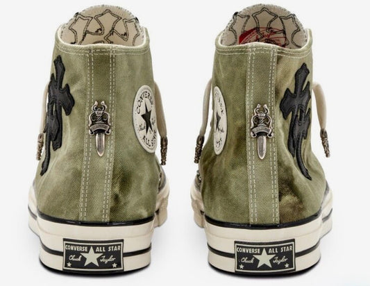 Custom Converse Chuck Taylor High x Chrome Hearts