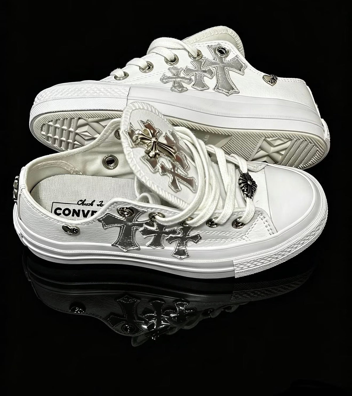 Custom Converse Chuck Taylor Low x Chrome Hearts