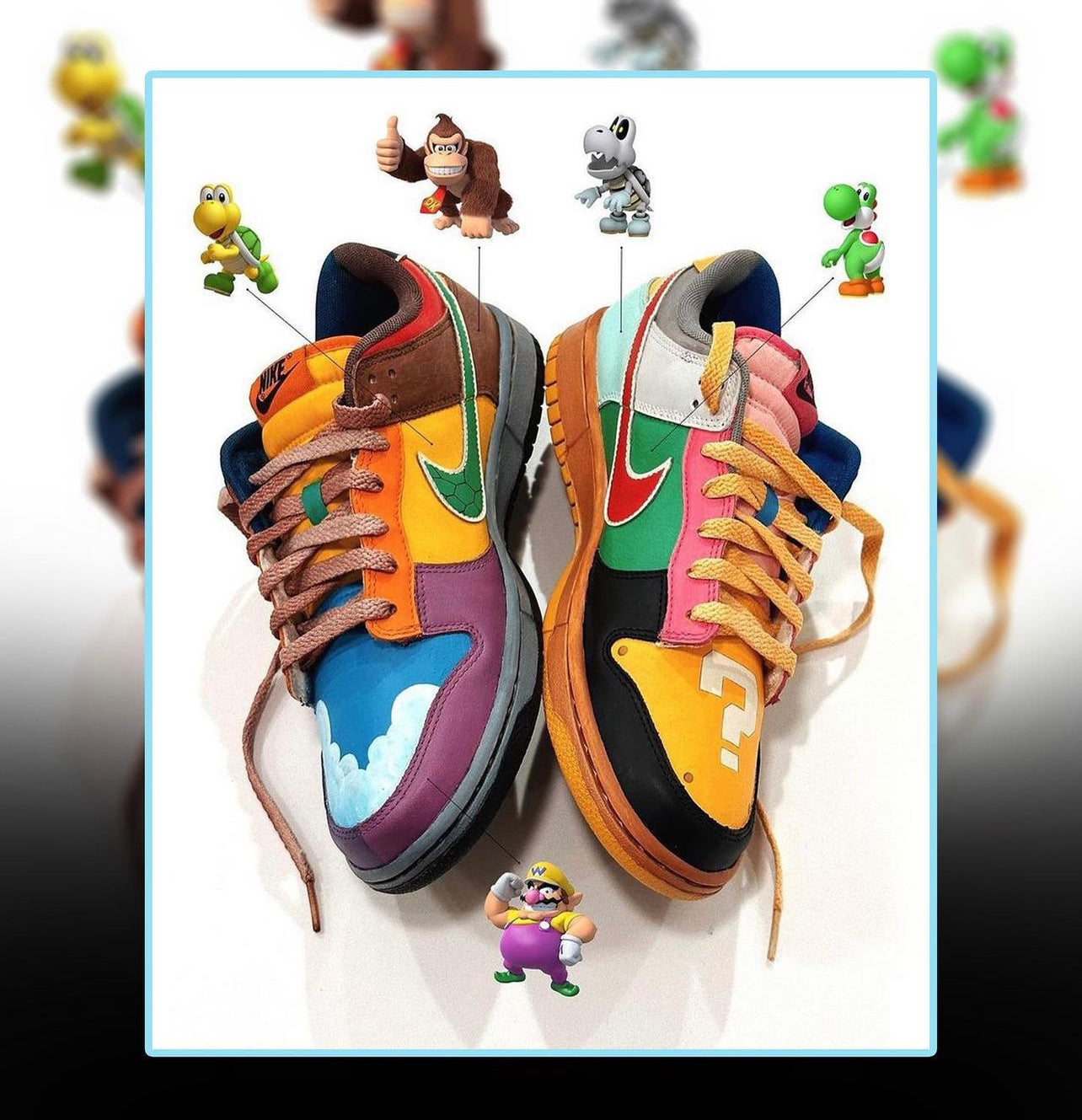 Nike Dunk Low Mario Kart Custom