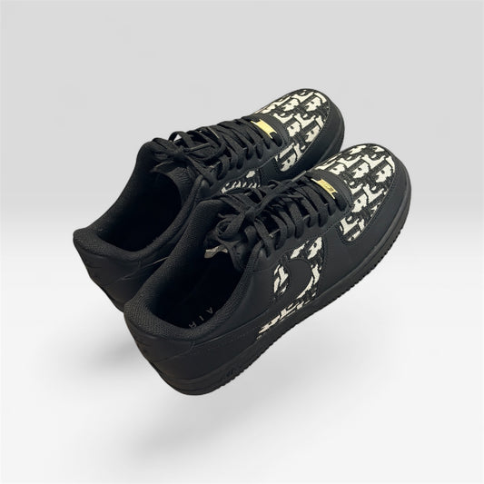 Custom Nike Air force 1 x Dior Black