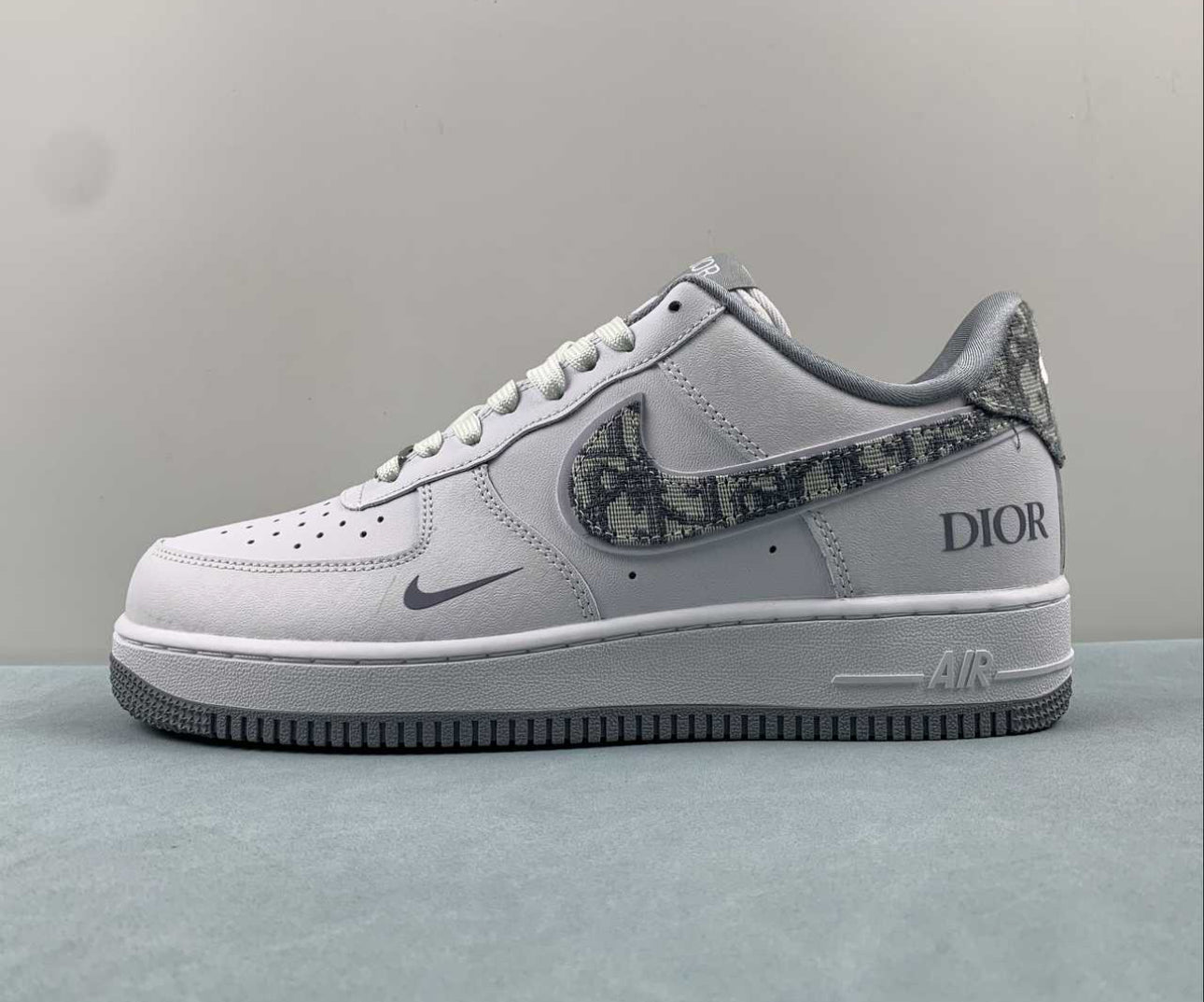 Dior Air Force Schwarz Custom Custom Reflective Af1 Dior