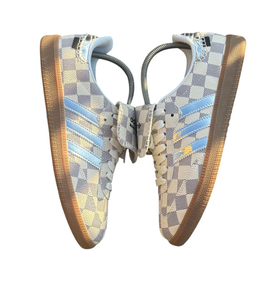 Custom Adidas Samba Azur Canvas WB