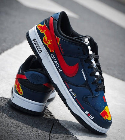 Nike Dunk Low RedBull Racing F1 Custom