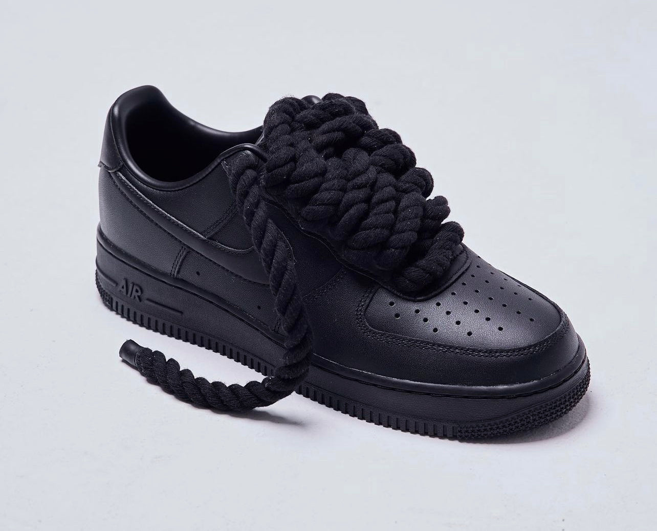 Nike Air force 1 “Rope Lace” Black
