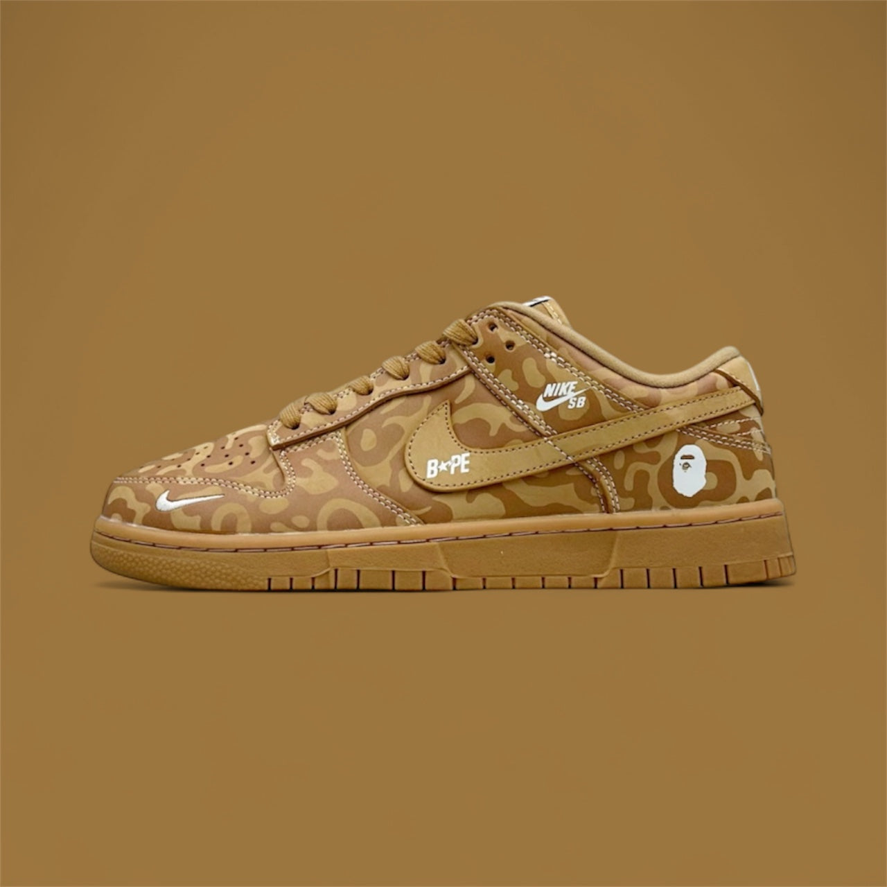 Custom Nike Dunk Low x Bape Camo