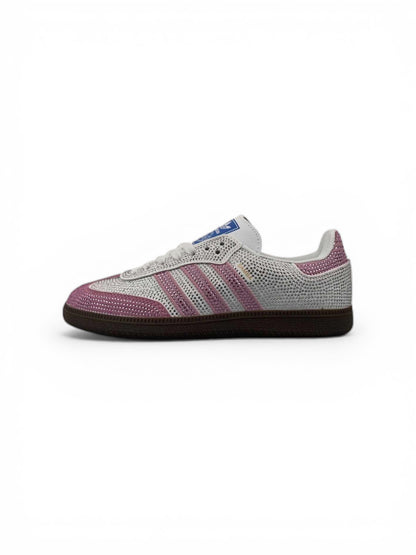 Custom Adidas Samba Pink Rhinestone