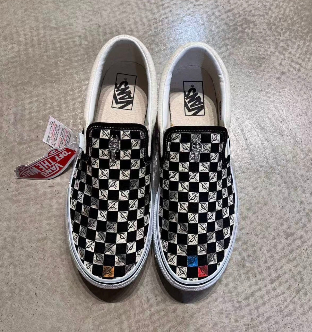 Custom Vans Chrome Hearts Slip On