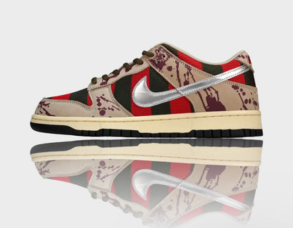 Custom Nike Dunk Low Freddie Krueger