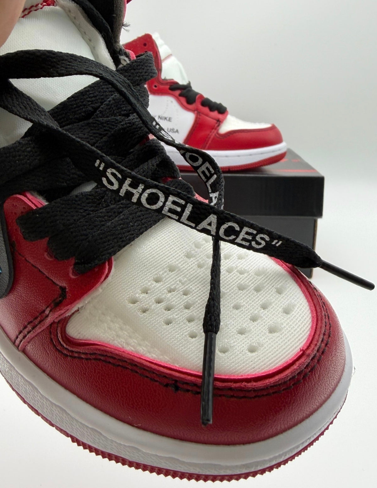 Kids Custom Nike OW Air Jordan 1 Chicago
