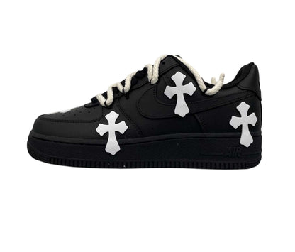 Custom Nike Air force 1 Double Lace Chrome