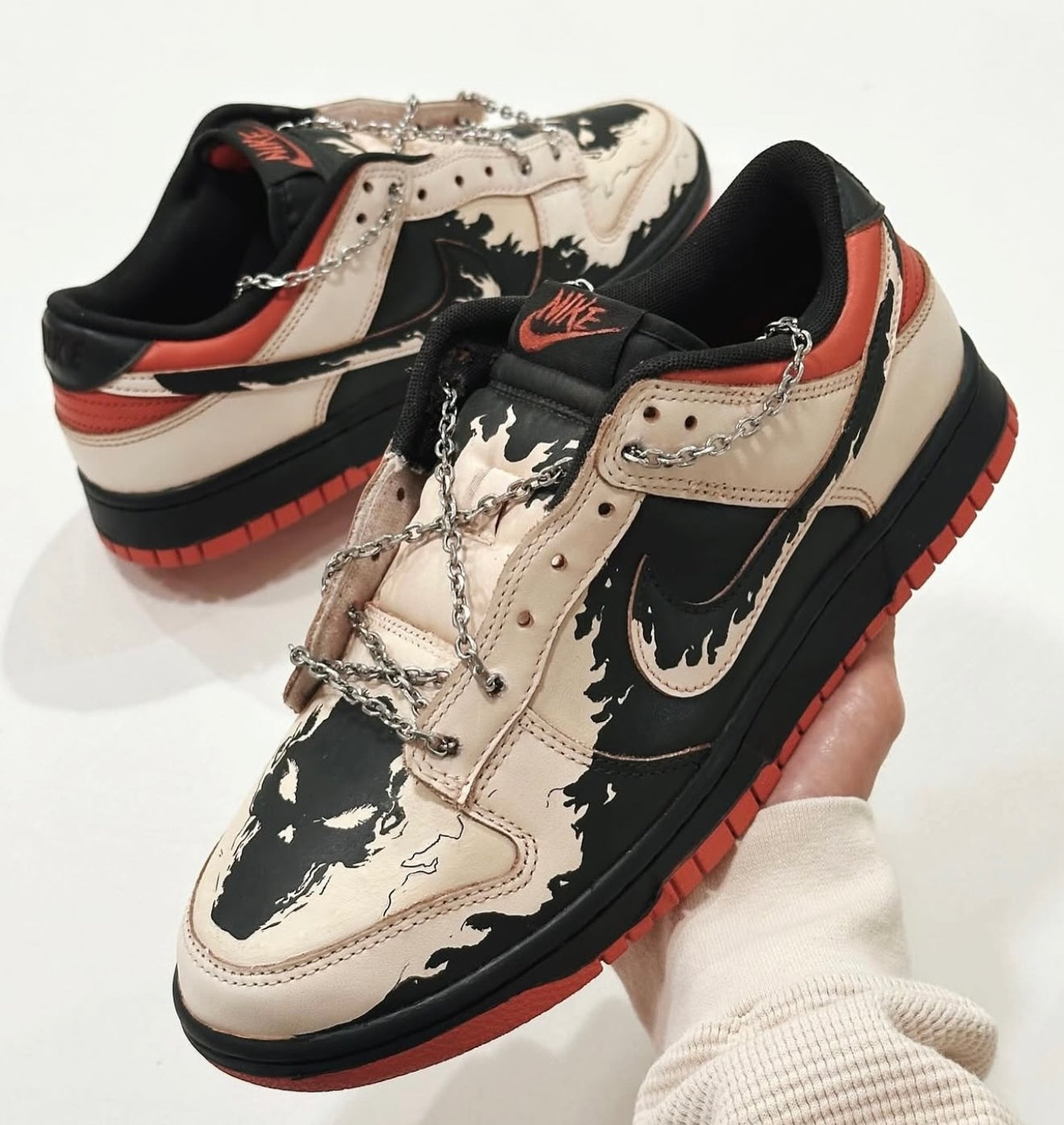 Nike Dunk Low Ghost Rider Custom