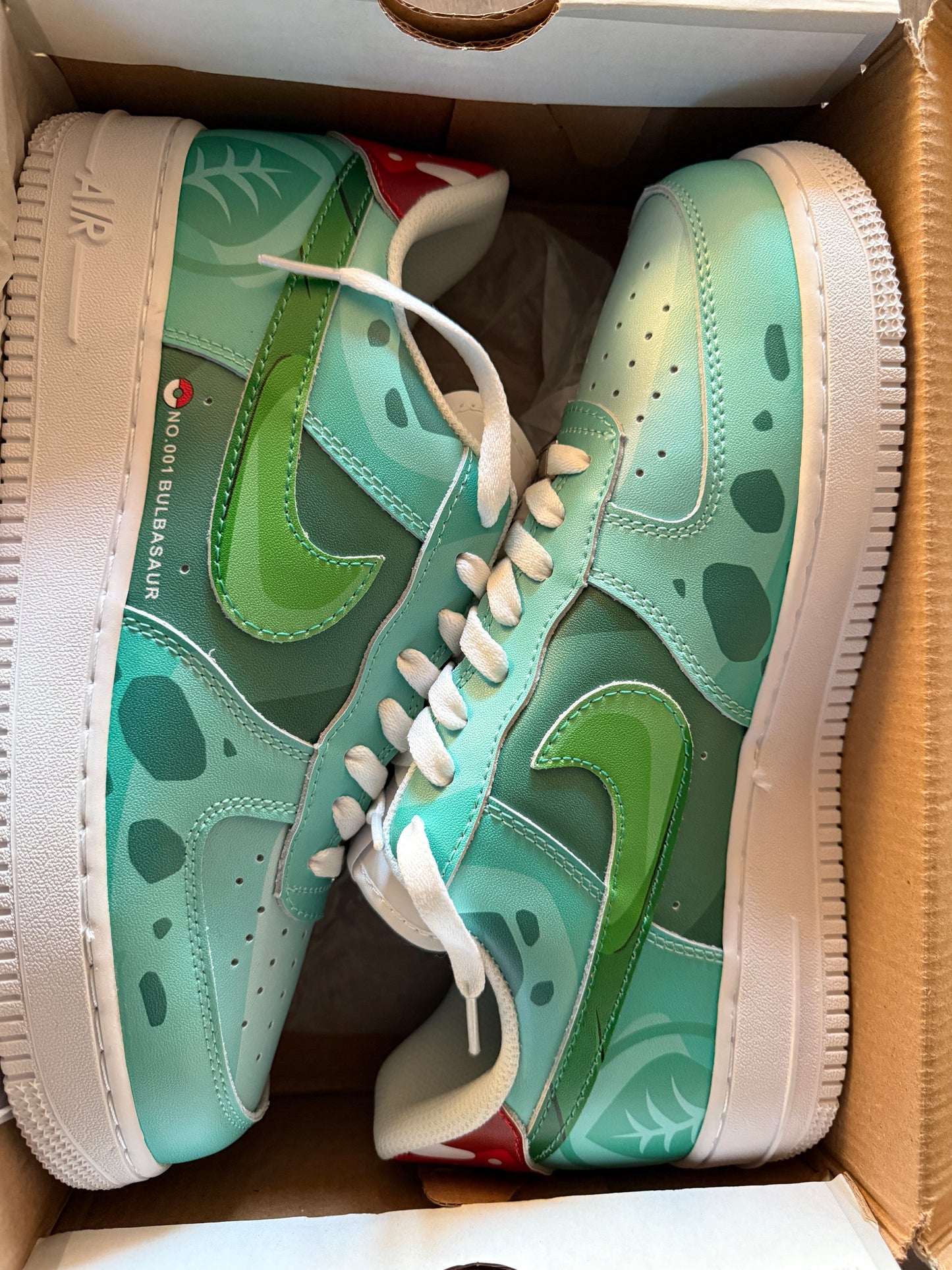 Custom Nike Air force 1 Pokémon Balbasaur