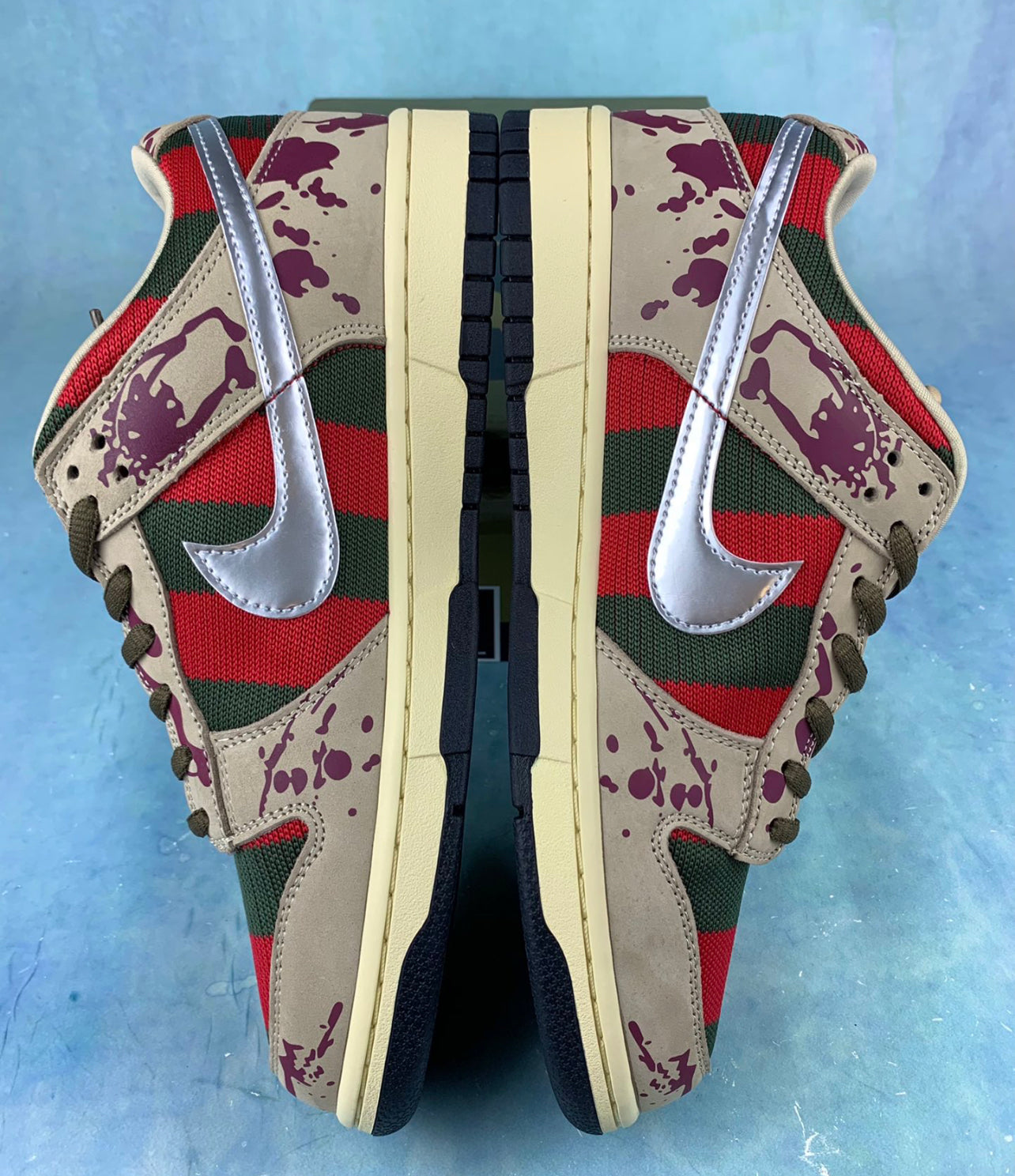Custom Nike Dunk Low Freddie Krueger