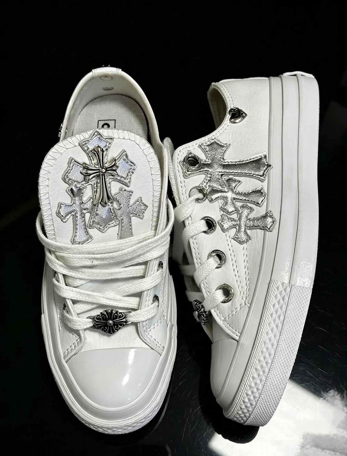 Custom Converse Chuck Taylor Low x Chrome Hearts