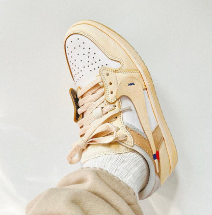Custom Nike Air Jordan 1 Lo Cream