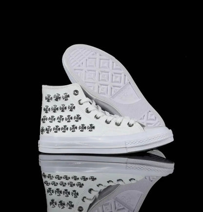 Custom Converse Chuck Taylor Hi x Chrome Hearts
