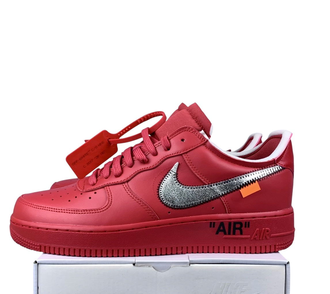 Custom Nike Air force 1 OW Rosso
