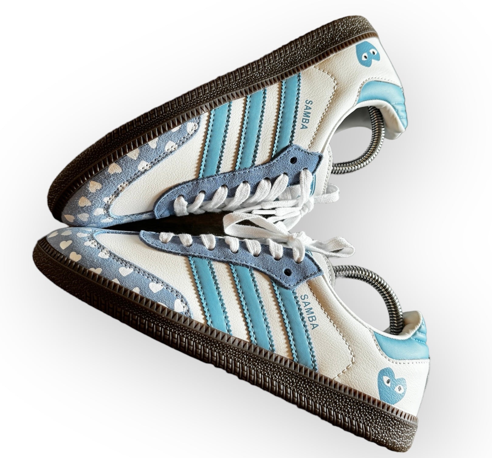 Custom Adidas Samba x CDG Sky Blue JWCKICKS Custom Adidas Samba x CDG Sky Blue JWCKICKS