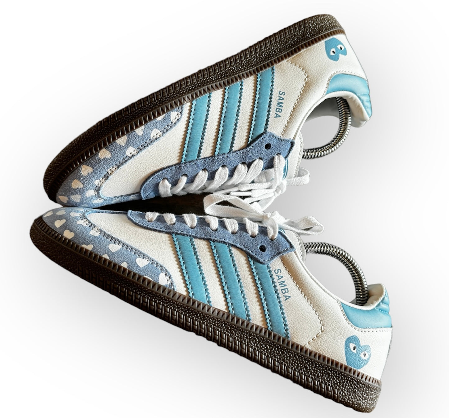 Custom Adidas Samba x CDG Sky Blue