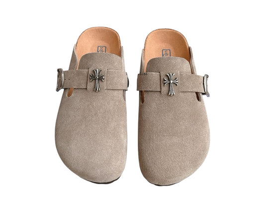 Custom Birkenstocks x Chrome Hearts Wheat