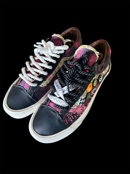 Custom Chanel Rope Lace Vans