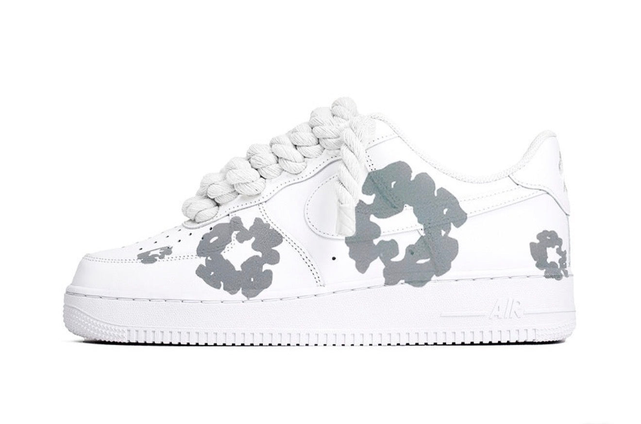 Custom Nike Air force 1 x Denim Tears White