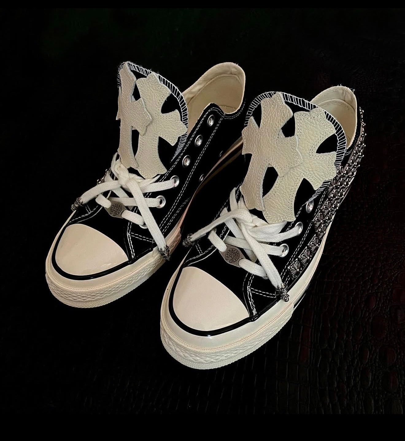 Custom Converse Chuck Taylor Low x Chrome Hearts