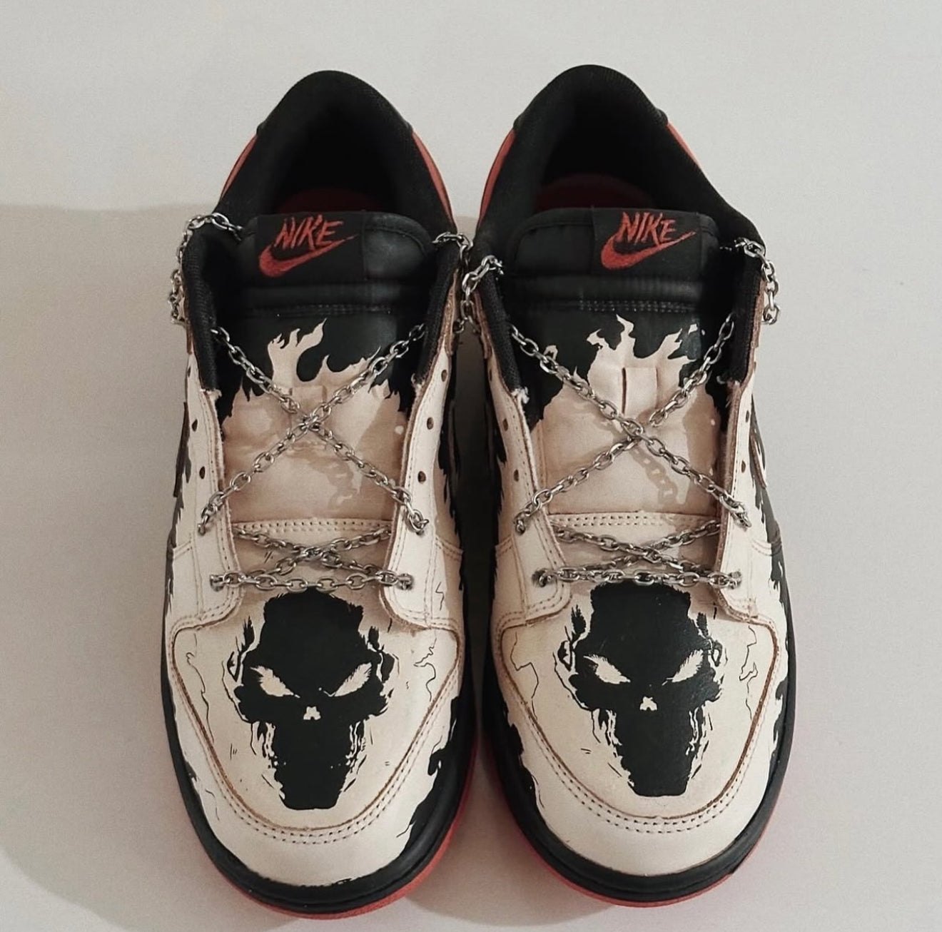 Nike Dunk Low Ghost Rider Custom