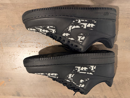 Custom Nike Air force 1 x Dior Black
