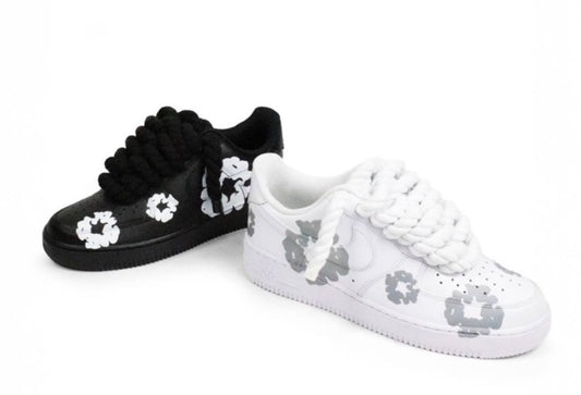 Custom Nike Air force 1 x Denim Tears White