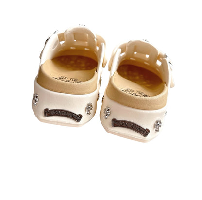 Platform Chrome Hearts Sandals (white)