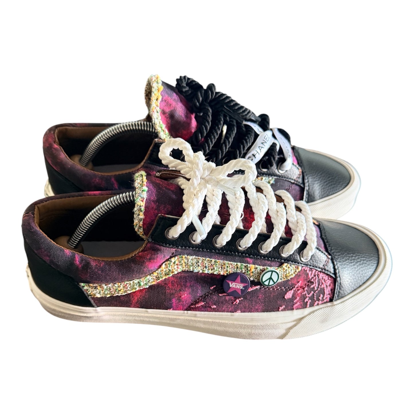 Custom Chanel Rope Lace Vans
