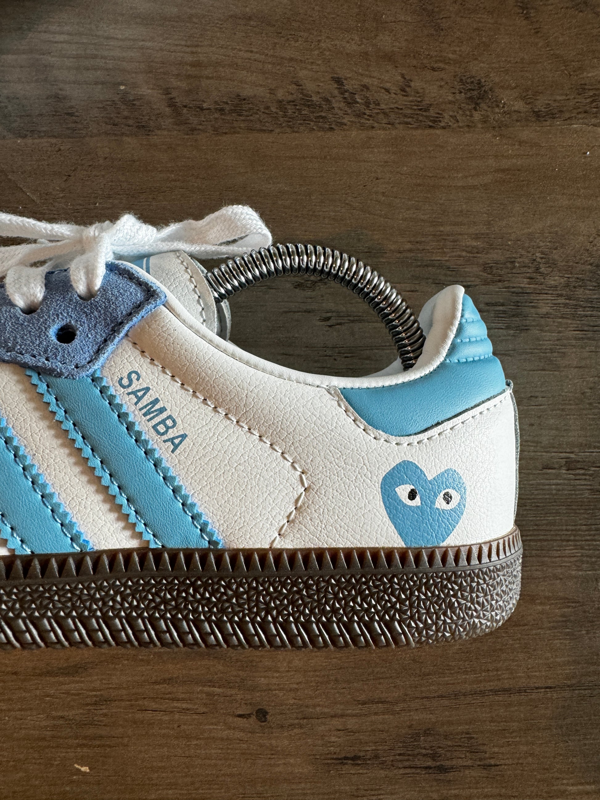 Converse Comme De Garcon Adidas Custom Adidas Samba X CDG Sky Blue