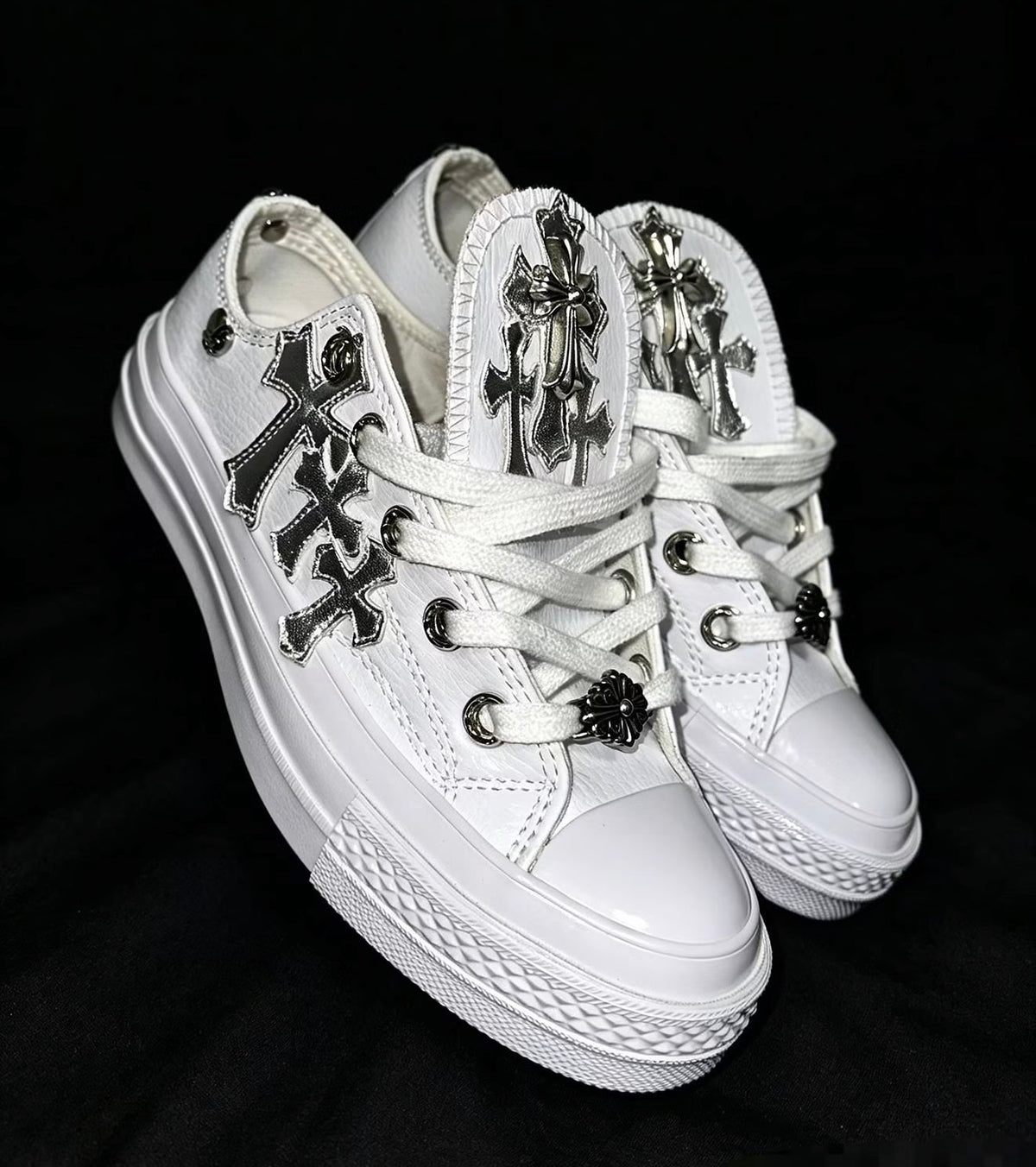 Custom Converse Chuck Taylor Low x Chrome Hearts