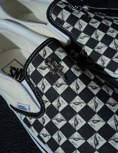 Custom Vans Chrome Hearts Slip On