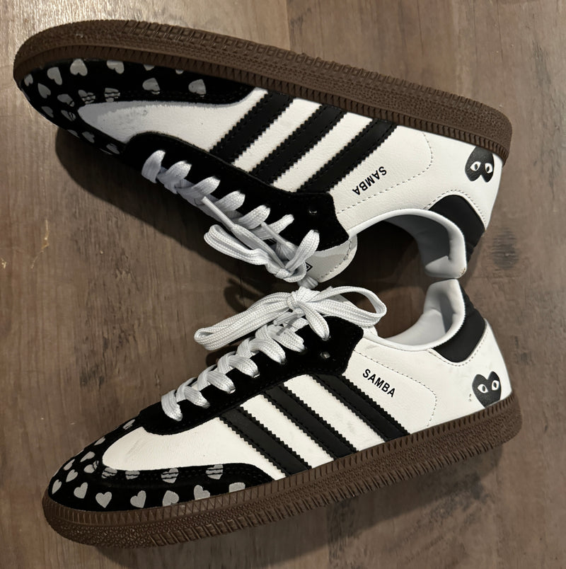 Custom Adidas Samba x CDG Black JWCKICKS