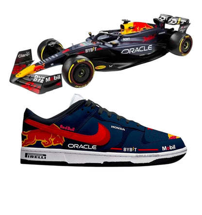 Nike Dunk Low RedBull Racing F1 Custom