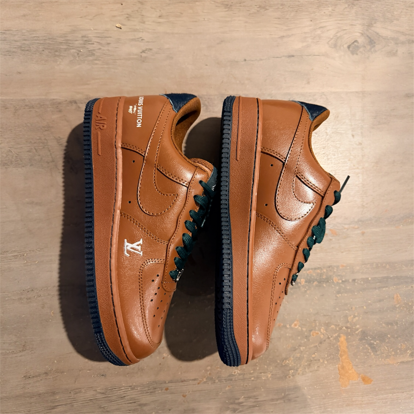 Custom Nike Air force 1 x LV Brown