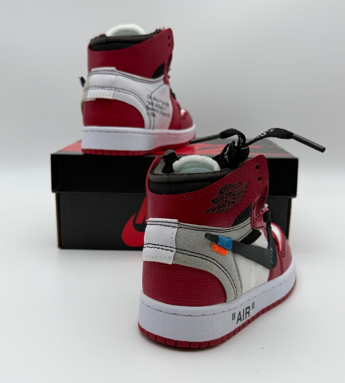 Kids Custom Nike OW Air Jordan 1 Chicago