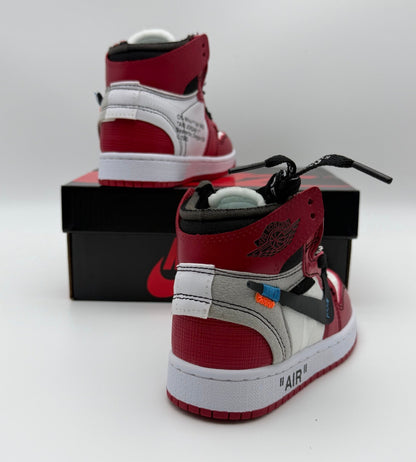Kids Custom Nike OW Air Jordan 1 Chicago