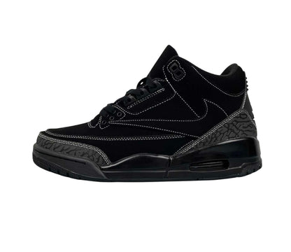 Custom Nike Air Jordan 3 Reverse Swoosh ‘Black’