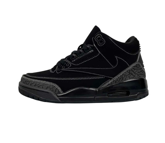 Custom Nike Air Jordan 3 Reverse Swoosh ‘Black’