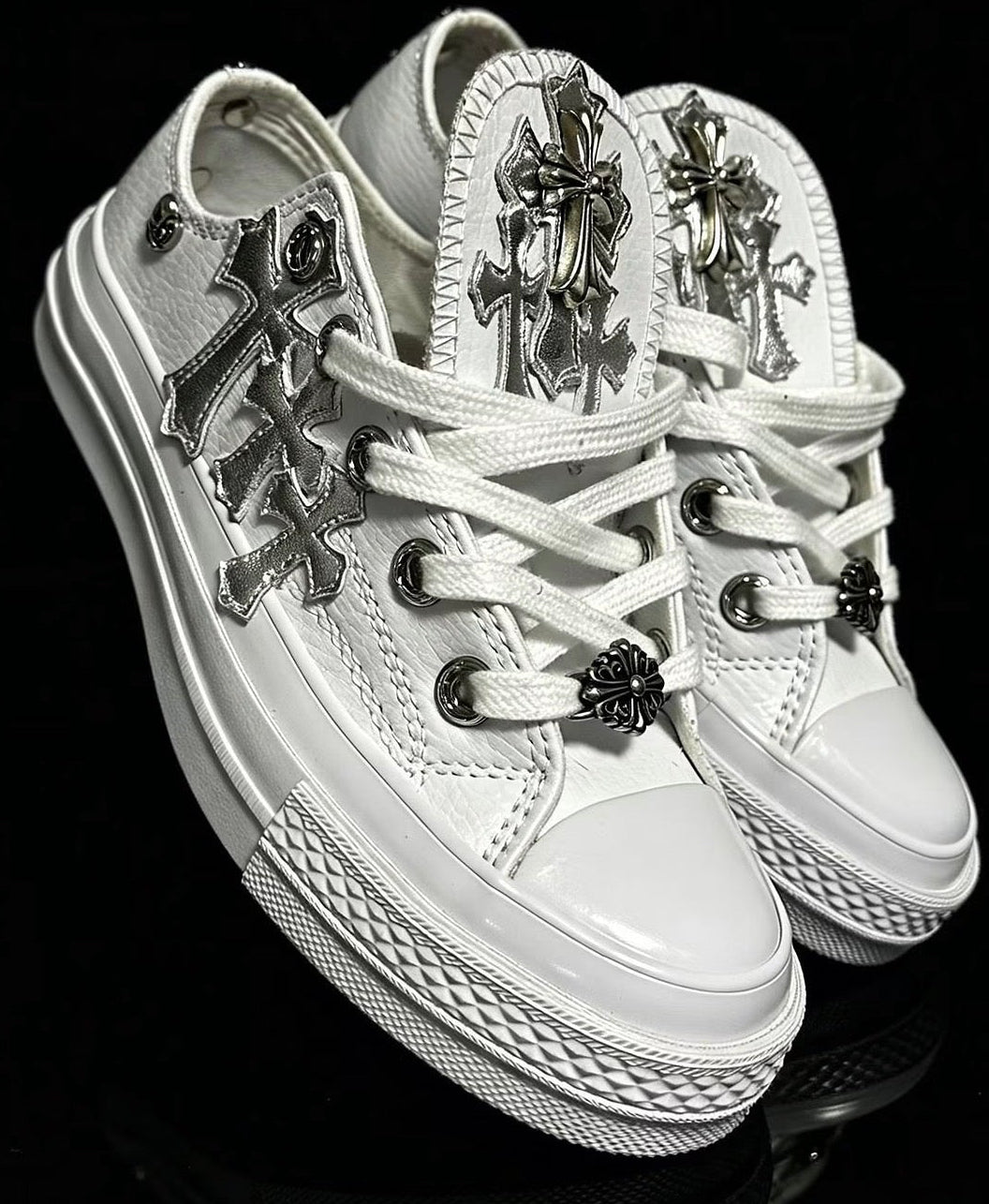 Custom Converse Chuck Taylor Low x Chrome Hearts