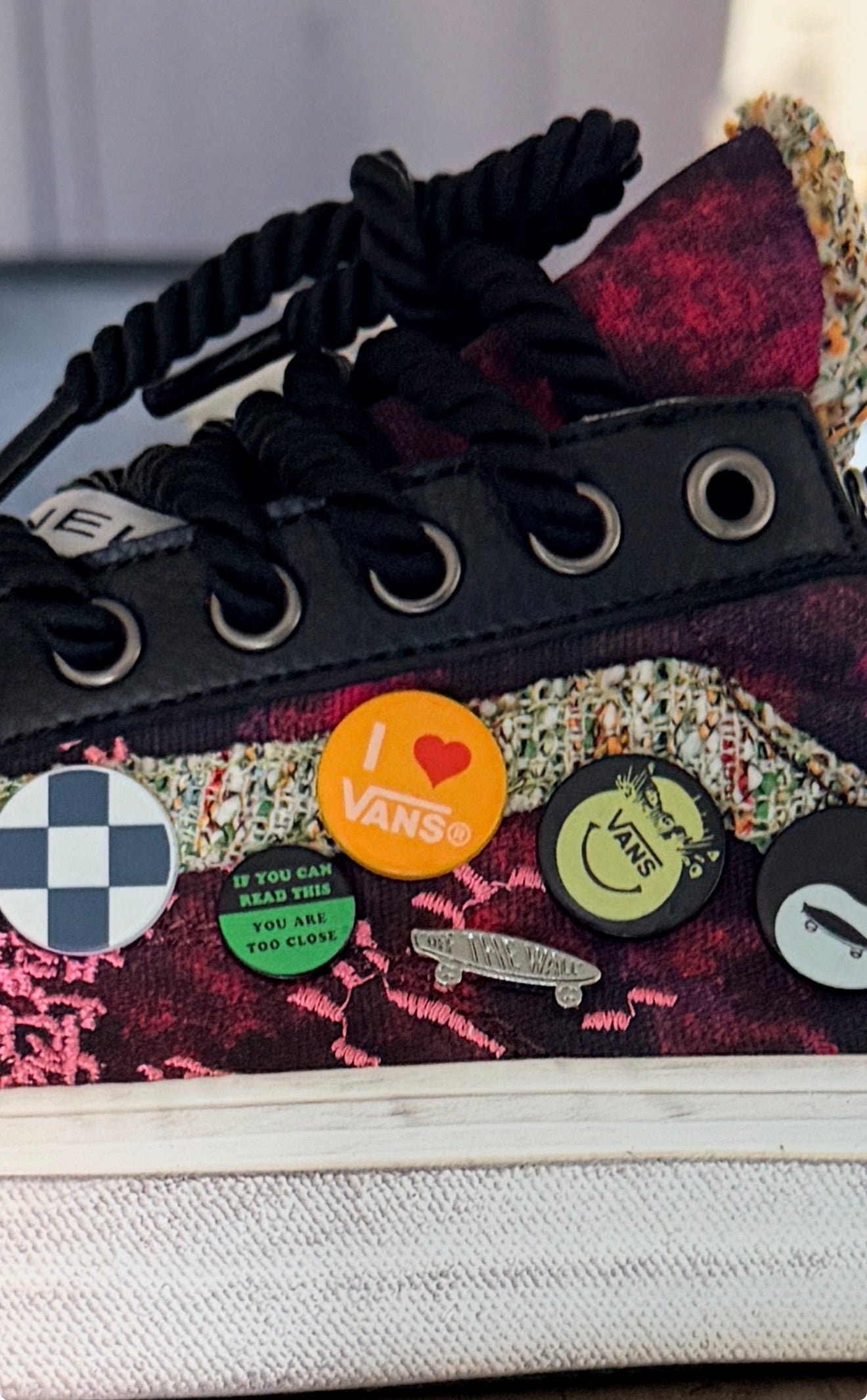 Custom Chanel Rope Lace Vans