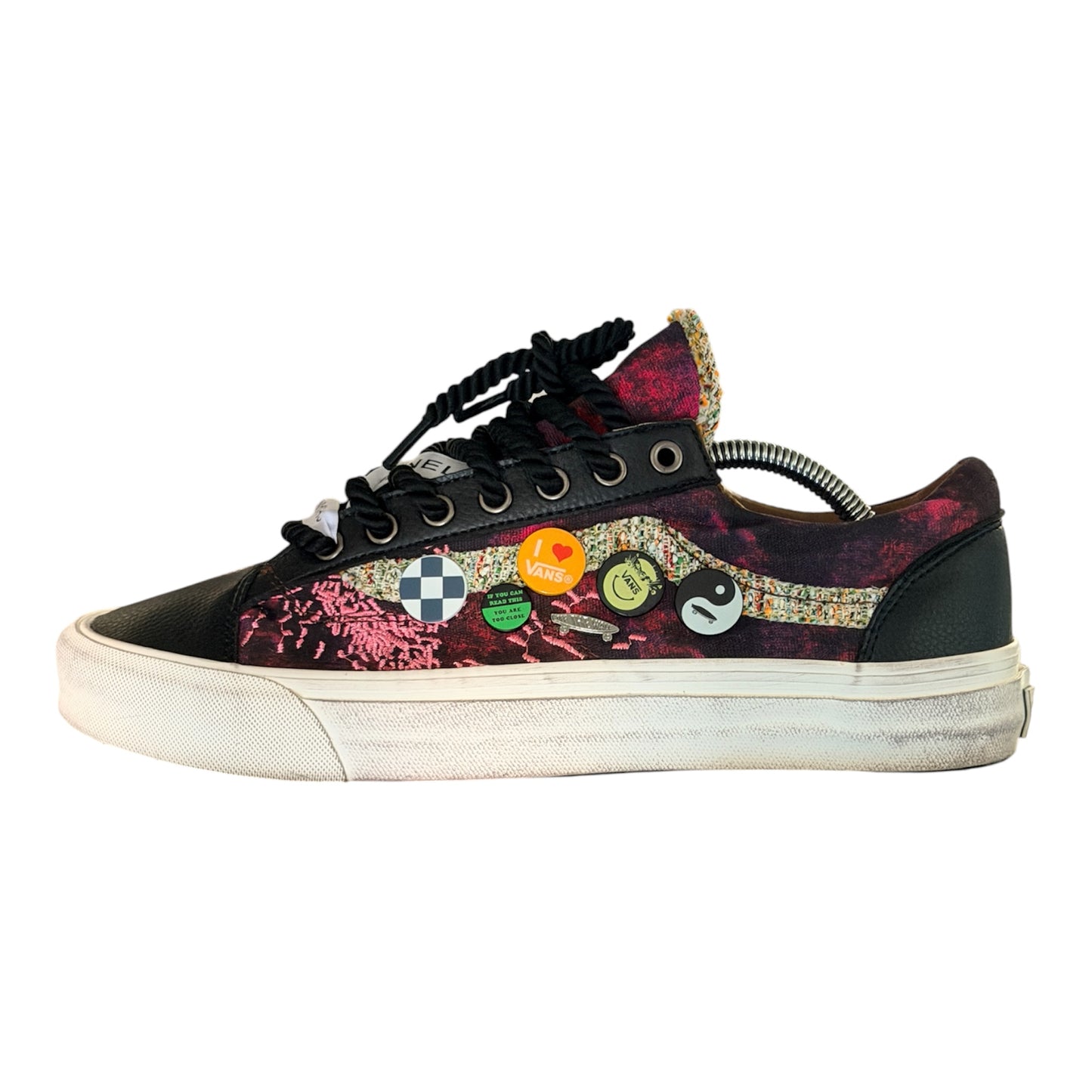 Custom Chanel Rope Lace Vans