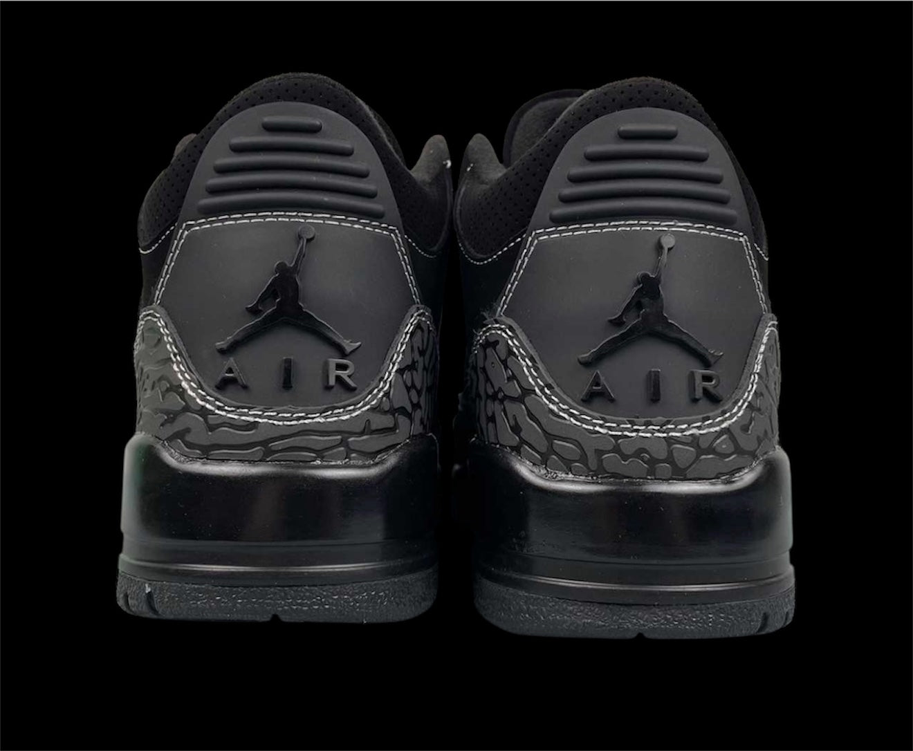 Custom Nike Air Jordan 3 Reverse Swoosh ‘Black’